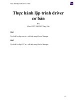 Thực hành lập trình driver cơ bản 