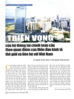 Triển vọng của hệ thống tài chính toàn cầu theo quan điểm của diễn đàn kinh tế thế giới và liên hệ với việt nam 