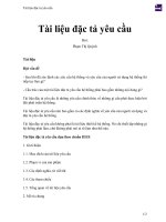 Tài liệu đặc tả yêu cầu 