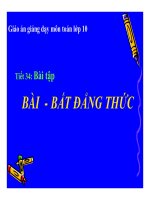 Bài giảng bài bất đẳng thức đại số 10 (2) 