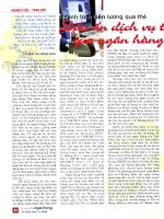 Thanh toán tiền lương qua thẻ dấu ấn dịch vụ thanh toán qua ngân hàng 