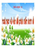 Bài giảng bài hóa học và các vấn đề phát triển kinh tế hóa học 12 (4) 
