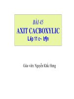 Bài giảng bài axit cacboxylic hóa học 11 (7) 