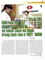 Giới hạn của chính sách tiền tệ và chính sách tài khóa trong kích cầu ở việt nam 