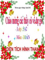 Bài giảng bài diện tích hình thang toán 5 (6) 