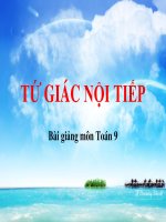 Bài giảng bài tứ giác nội tiếp hình học 9 (5) 