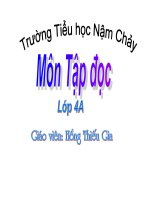 Dạy dự giờ môn Tập đọc lớp 4