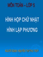 Bài giảng bài hình hộp chữ nhật   hình lập phương toán 5 (2) 