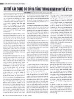 Xu thế xây dựng cơ sở hạ tầng thông minh cho thế kỷ 21 