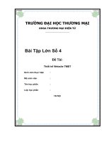 Bài tập lớn số 4 - thiết kế website thương mại điện tử