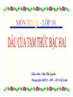 Bài giảng bài dấu của tam thức bậc hai đại số 10 (3) 