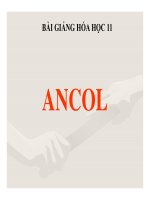 Bài giảng bài ancol hóa học 11 (8) 