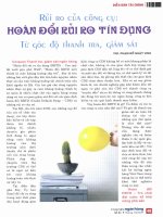 Rủi ro của công cụ hoán đổi rủi ro tín dụng từ góc độ thanh tra, giám sát 