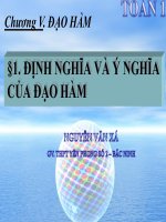 Bài giảng bài định nghĩa và ý nghĩa của đạo hàm giải tích 11 (4) 