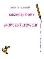 Bài giảng bài công thức lượng giác đại số 10 (5) 