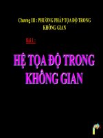 Bài giảng bài hệ trục tọa độ trong không gian hình học 12 (6) 