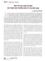 Một vài suy nghĩ về việc cải thiện môi trường đầu tư tại việt nam 