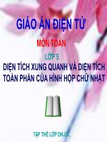 Bài giảng bài diện tích xung quanh   diện tích toàn phần của hình hộp chữ nhật toán 5 (3) 