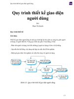 Quy trình thiết kế giao diện người dùng 