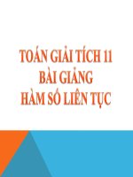 Bài giảng bài hàm số liên tục giải tích 11 (3) 