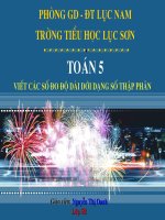 Bài giảng toán 5 viết số đo độ dài dưới dạng thập phân (6) 