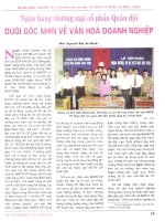 Ngân hàng thương mại cổ phần quân đội dưới góc nhìn về văn hóa doanh nghiệp 