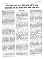 Đăng ký giao dịch bảo đảm góp phần hạn chế rủi ro trong bảo đảm tiền vay 