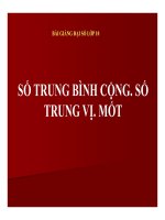 Bài giảng bài số trung bình cộng  số trung vị  mốt đại số 10 (7) 