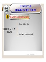 Bài giảng bài luyện tập hiđrocacbon thơm hóa học 11 (6) 