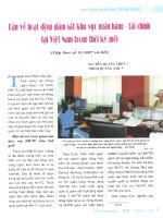 Bàn về hoạt động giám sát khu vực ngân hàng   tài chính tại việt nam trong thời kì mới 