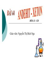 Bài giảng bài anđehit   xeton hóa học 11 (5) 