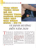 Tình hình triển khai đề án thanh toán không dùng tiền mặt giai đoạn 2006   2010 và định hướng đến năm 2020 