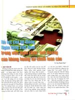 Nỗ lực của hệ thống ngân hàng việt nam trong việc ngăn chặn ảnh hưởng của khủng hoảng tài chính toàn cầu 