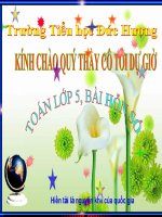 Hỗn số môn toán lớp 5