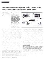 Ứng dụng công nghệ sinh trắc trong đóng gói và vận chuyển tài liệu nhận dạng 