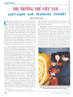 Thị trường thẻ việt nam cơ hội và thách thức 