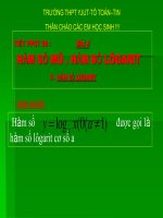 Bài giảng bài hàm số mũ   hàm số logarit giải tích 12 