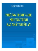 Bài giảng bài phương trình và hệ phương trình bậc nhất nhiều ẩn đại số 10 (2) 