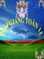 Bài giảng bài hoán vị chỉnh hợp tổ hợp đại số 11 (4) 