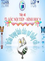 Bài giảng bài góc nội tiếp chọn lọc hình học 9 (3) 