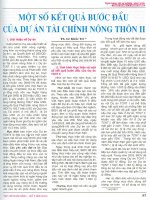 Một số kết quả bước đầu của dự án tài chính nông thôn II 