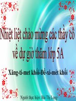 Bài giảng bài xăng ti mét khối   đề xi mét khối toán 5 (4) 