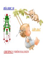 Bài giảng bài sơ lược về hợp chất có oxi của clo hóa học 10 (3) 