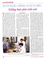 Ngân hàng chính sách xã hội những bước phát triển mới 