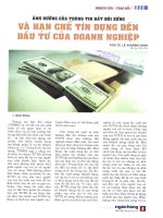 Ảnh hưởng của thông tin bất đối xứng và hạn chế tín dụng đến đầu tư của doanh nghiệp 