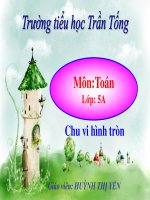 Bài giảng bài chu vi hình tròn toán 5 (7) 