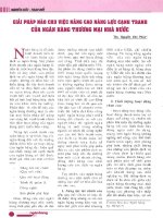 Giải pháp nào cho việc nâng cao năng lực cạnh tranh của ngân hàng thương mại nhà nước 