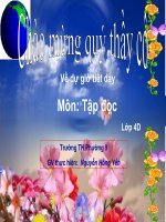 Dạy dự giờ môn Tập đọc lớp 4