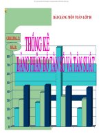 Bài giảng bài bảng phân bố tần số và tần suất đại số 10 