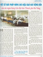 Một số giải pháp nâng cao hiệu quả huy động vốn của các ngân hàng trên địa bàn thành phố đà nẵng 